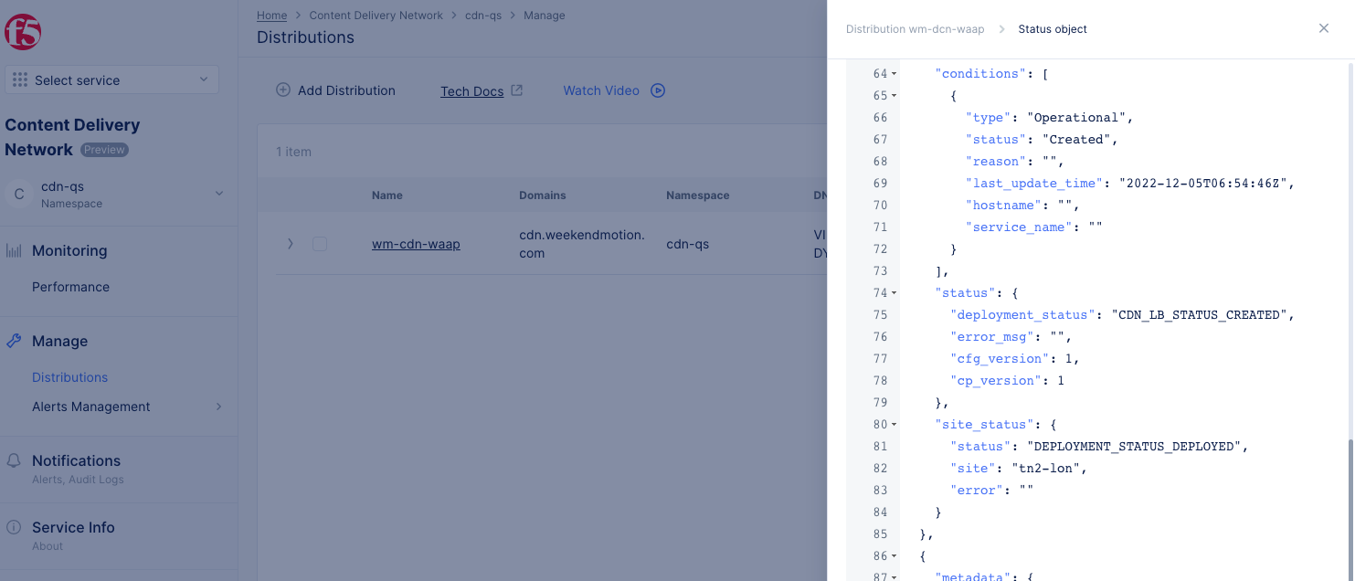 Figure: Distribution Global Status
