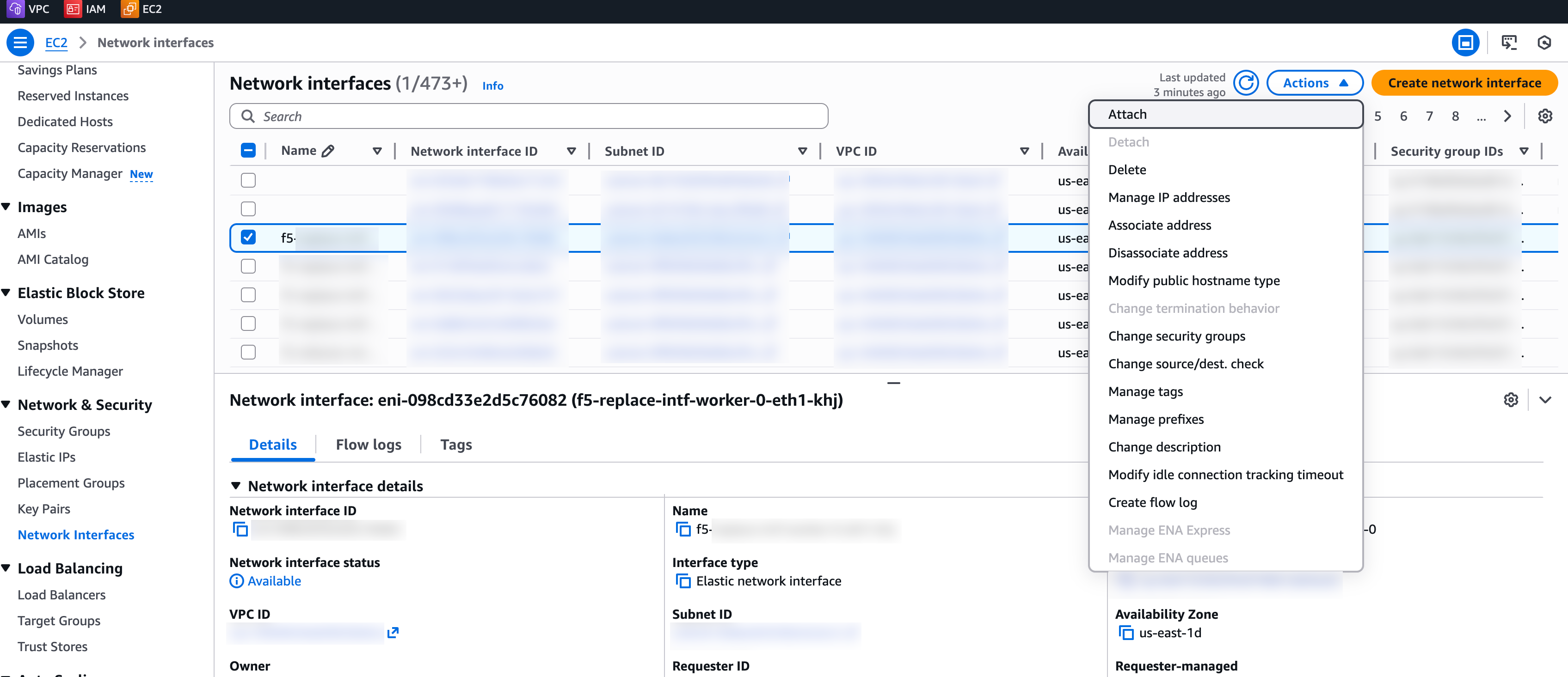 Figure: Attach to Instance