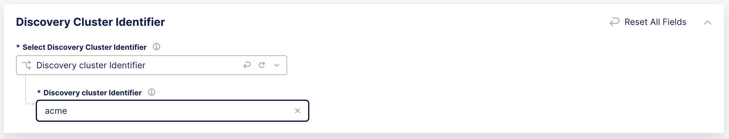 Figure: Discover Cluster Identifier