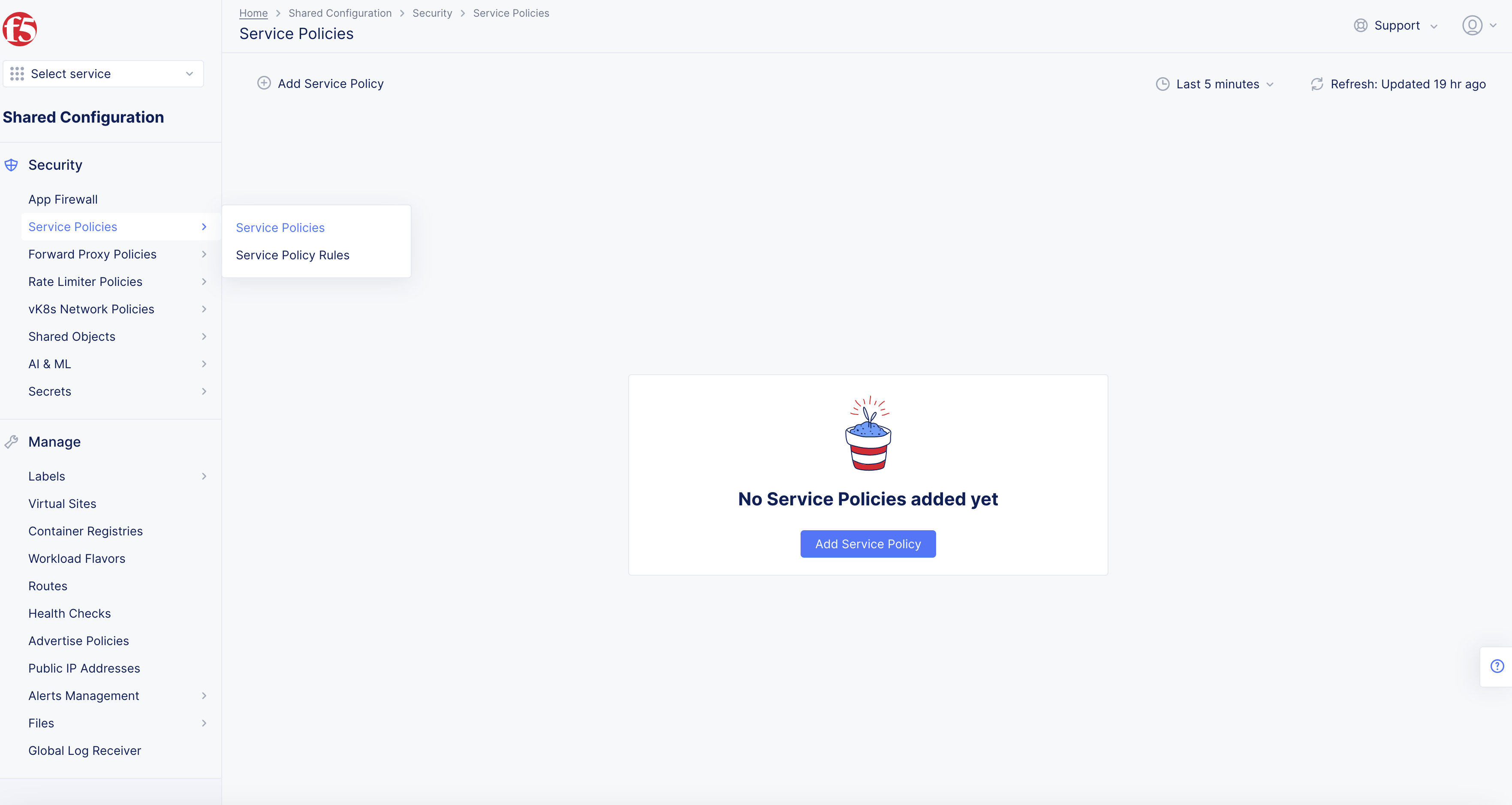 Figure: Service Policies