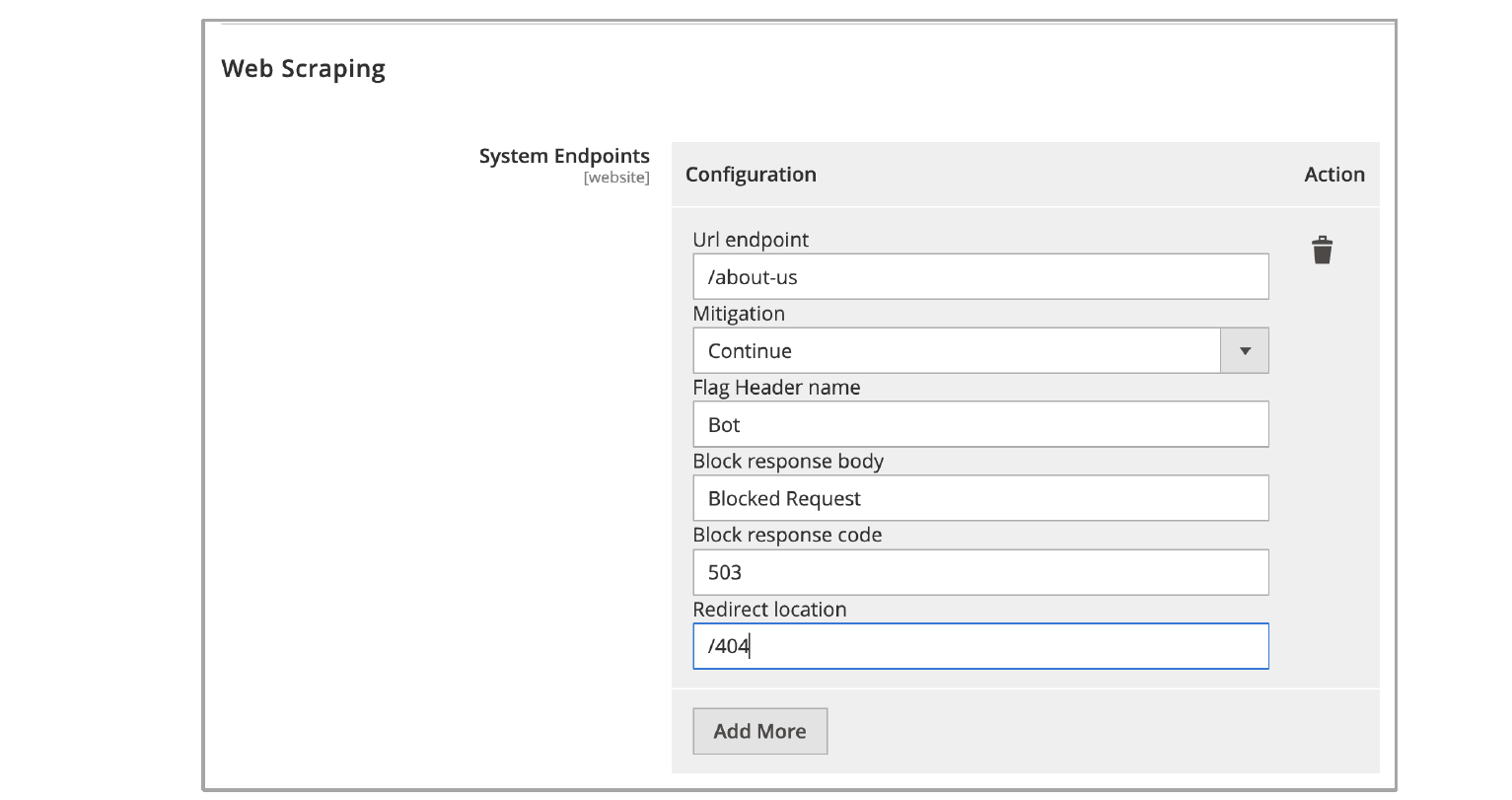 Figure: Configure Web Scraping